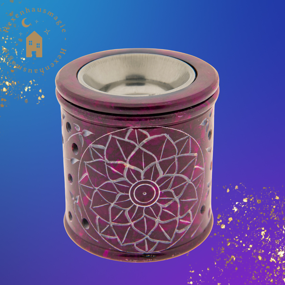 Mandala Aromalampe Speckstein