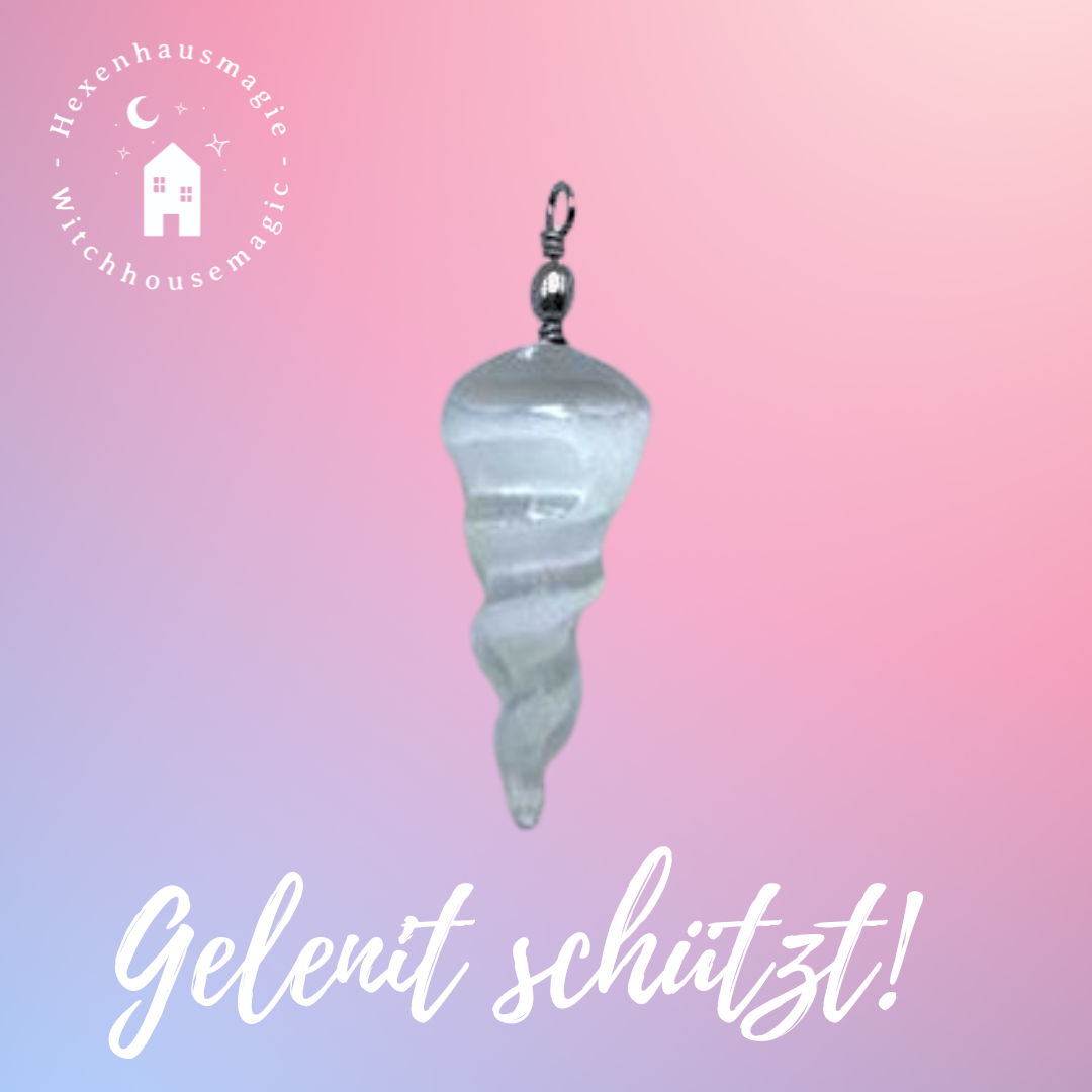 Selenit Anhänger-Spiral