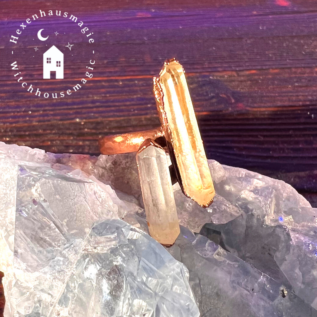 Magischer Bergkristall Ring Unikat