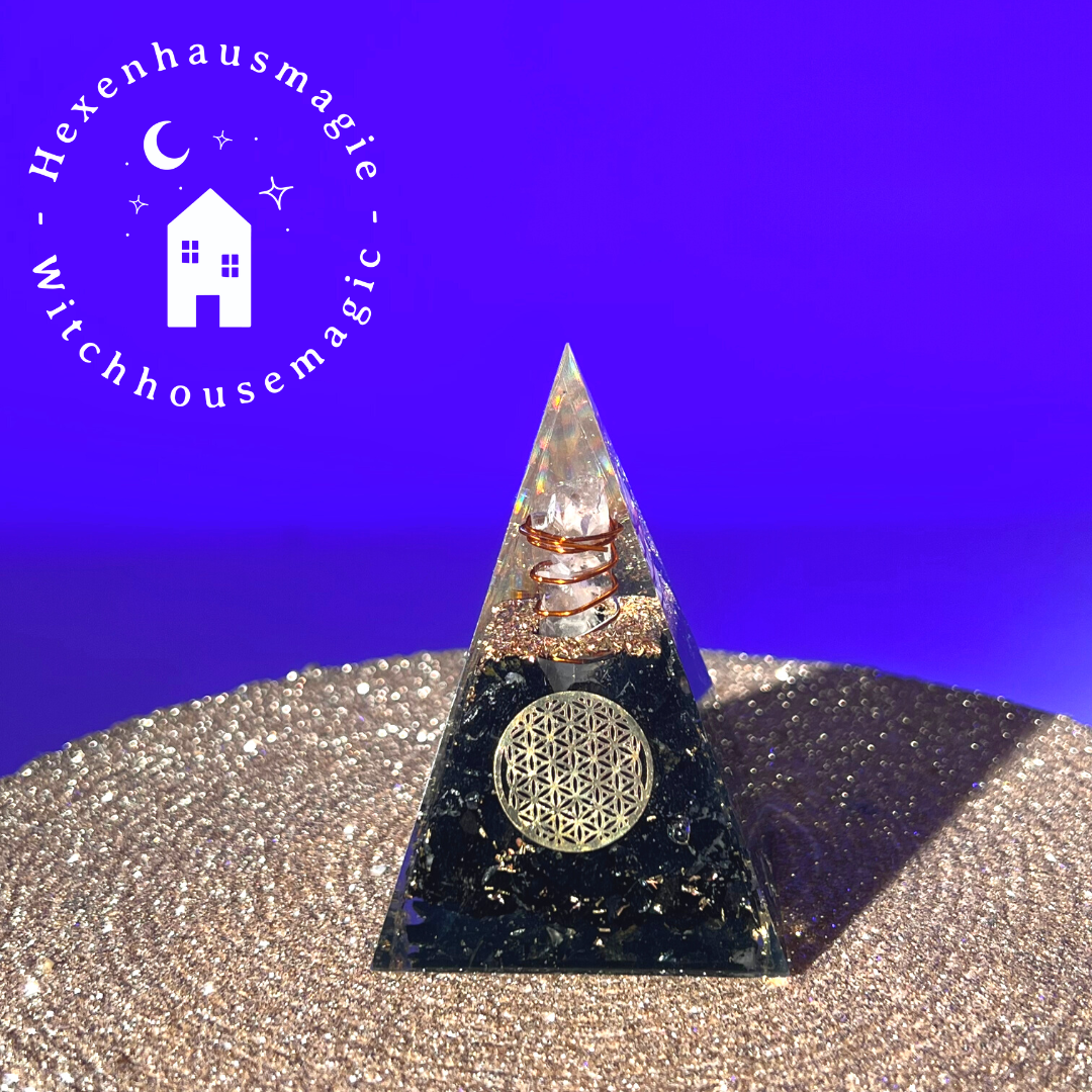 Orgonit Pyramide Turmalin löst elektromagnetische Verschmutzung auf