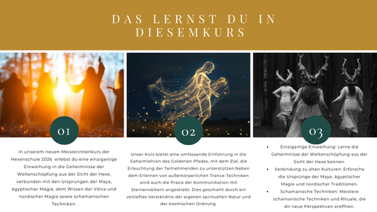 Hexen - Meisterinnen Jahreskurs 2026 * 22 Zoom Live Kurse im Circle*