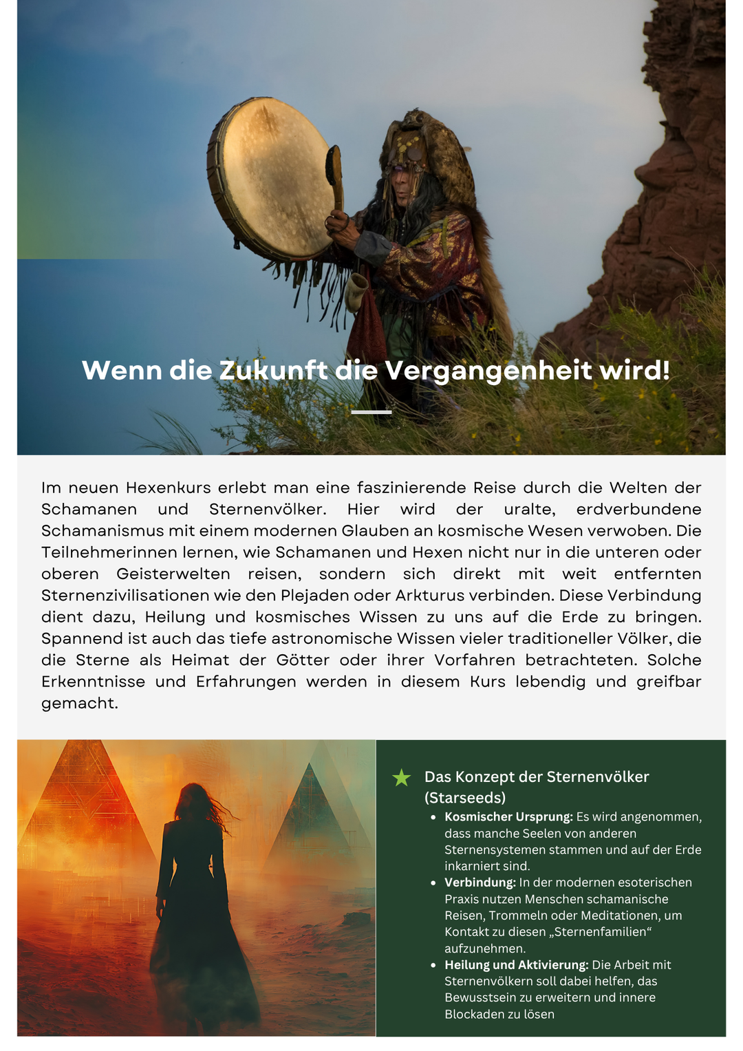 Hexen - Meisterinnen Jahreskurs 2027 * 22 Zoom Live Kurse im Zirkel*