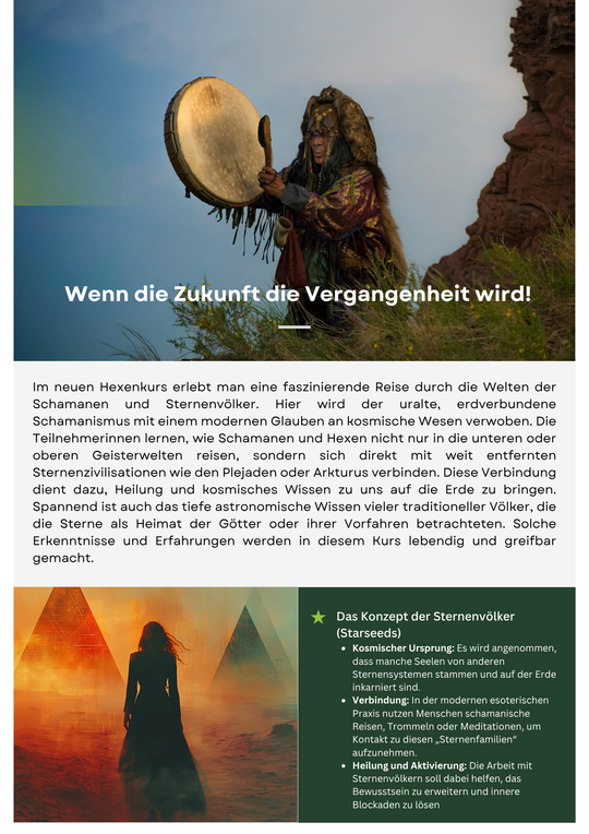 Hexen - Meisterinnen Jahreskurs 2027 * 22 Zoom Live Kurse im Zirkel*