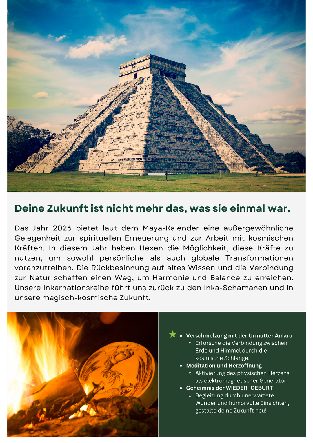 Hexen - Meisterinnen Jahreskurs 2026 * 22 Zoom Live Kurse im Circle*