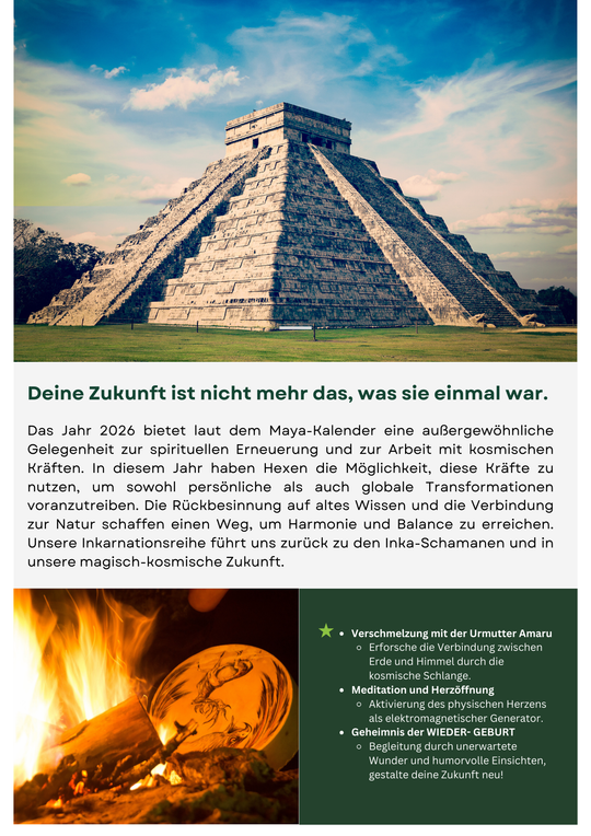 Hexen - Meisterinnen Jahreskurs 2026 * 22 Zoom Live Kurse im Circle*