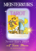 Lade das Bild in den Galerie-Viewer, Tania Marias Live Zoom Tarot Kurs Paket 2023 mit 3 Terminen !
